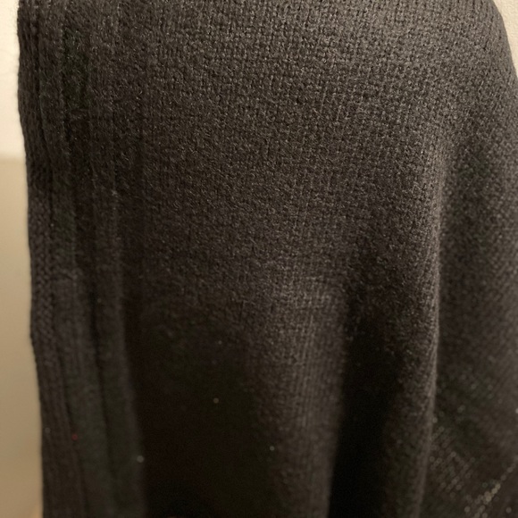 French Connection black and grey poncho sweater - Picture 3 of 3